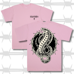 Traditional Style snake graphic tattoo t-shirt