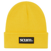 SCUM RUBBER PATCH BEANIE - YELLOW