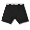 OBEY ESTABLISHED WORKS 2 PACK BOXERS - BLACK