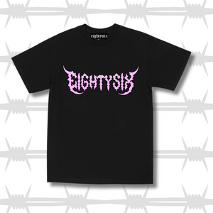 electric script black tattoo t shirt