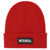 SCUM RUBBER PATCH BEANIE - RED