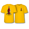 POWELL PERALTA SKULL & NUNCHUCKS BRUCE LEE COLLAB T-SHIRT -  DAISY YELLOW