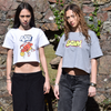 SISTA SCUM TOO FRESH WOMENS CROP T-SHIRT