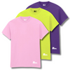 NO CHAOS STORE LOGO 3 PACK T-SHIRTS - LIGHT PINK/SAFETY GREEN/PURPLE