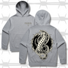 Traditional Style snake graphic tattoo hoodie