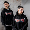 Electric script tattoo hoodie