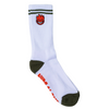 Spitfire Fill Emb Socks - White/OL/Red