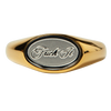 HUF FUCK IT SIGNET RING - GOLD