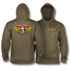 POWELL PERALTA WINGED RIPPER PULLOVER HOODIE - ARMY HEATHER