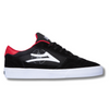 LAKAI X PUBLIC ENEMY CAMBRIDGE SKATE SHOES - BLACK/RED