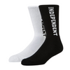 Independent Trucks Baseline (2 Pack) Socks - White & Black