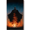 WELCOME X BATMAN SHADOW SERIES SKATEBOARD DECK BAT FLAMES 8.5"