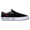 LAKAI X PUBLIC ENEMY OWEN VLK SKATE SHOES - BLACK/RED