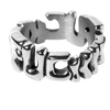 HUF FUCK IT WARPED RING - SILVER