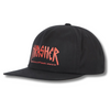 THRASHER X TOY MACHINE SCRATCH SNAPBACK CAP - BLACK