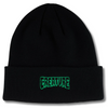 CREATURE LOGO OUTLINE LONG SHOREMAN BEANIE BLACK