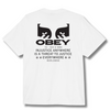 OBEY JUSTICE EVERYWHERE HEAVYWEIGHT T-SHIRT - WHITE