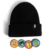 GIRL X MODERNICA LEGEND HEADS PATCH BEANIE - BLACK