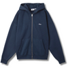 OBEY LOWERCASE PIGMENT ZIP HOOD - NAVY