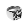 HUF H STAR RING - SILVER