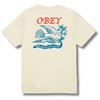 OBEY PEACE DELIVERY DOVE CLASSIC T-SHIRT - CREAM