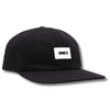 OBEY BOLD LABEL ORGANIC 6 PANEL STR CAP - BLACK