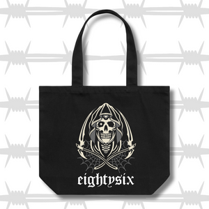 reaper tattoo tote bag