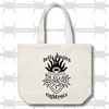 sacred heart tattoo tote bag