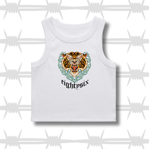 tiger tattoo women's crop