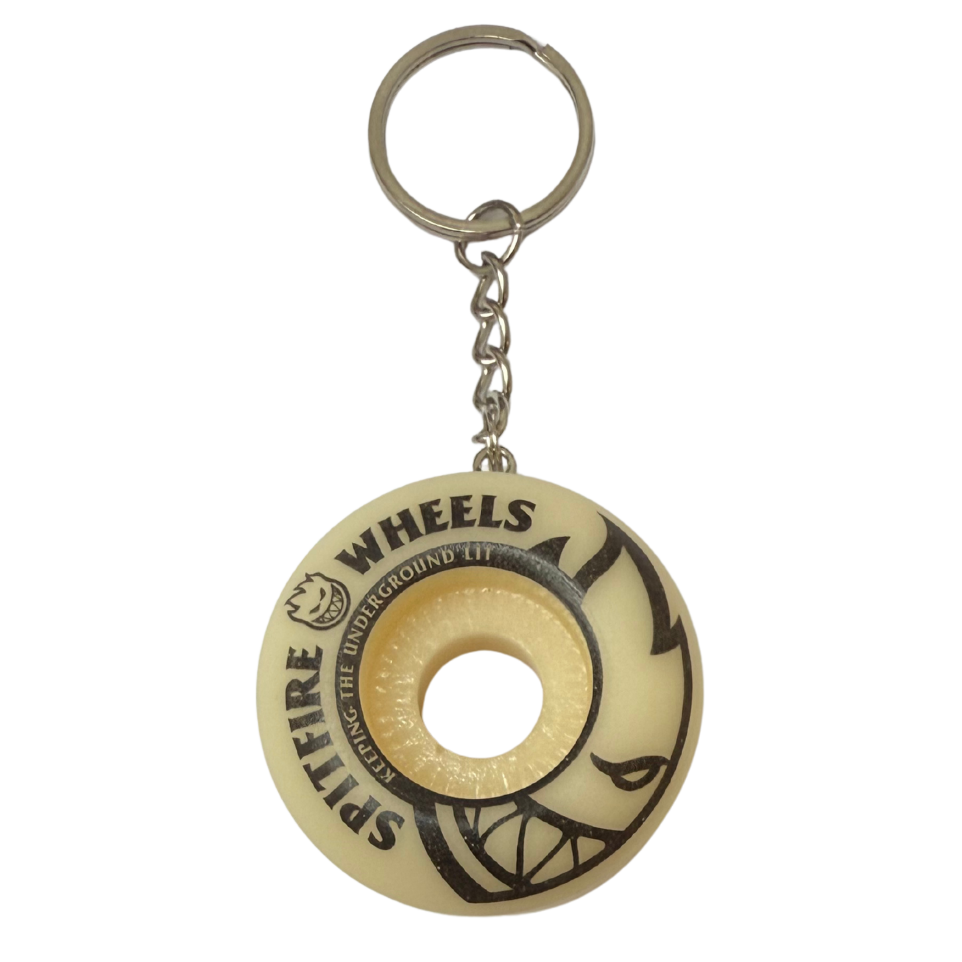 SPITFIRE WHEEL KEY CHAIN - NATURAL – No Chaos SPITFIRE WHEEL KEY CHAIN - NATURAL – No Chaos