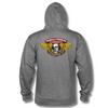 POWELL PERALTA WINGED RIPPER PULLOVER HOODIE - ARMY HEATHER GREY