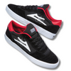 LAKAI X PUBLIC ENEMY CAMBRIDGE SKATE SHOES - BLACK/RED