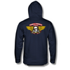 POWELL PERALTA WINGED RIPPER PULLOVER HOODIE - NAVY