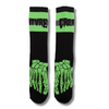 CREATURE SKATEBOARDS TRENCH FOOT MENS CREATURE SOCKS 2 PACK – BLACK