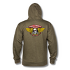 POWELL PERALTA WINGED RIPPER PULLOVER HOODIE - ARMY HEATHER