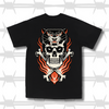 Tatttoo Graphic tiger and skull and crossbones t-shirt