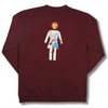 GIRL X MODERNICA MARK GONZALES CREW – BURGUNDY