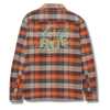 HUF SMASH FLANNEL OVERSHIRT - ORANGE