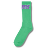 OBEY WAVY SOCKS - GREEN FIG
