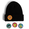 GIRL X MODERNICA LEGEND HEADS PATCH BEANIE - BLACK