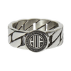 HUF REGIONAL CUBAN LINK RING -SLIVER