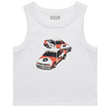 SISTA SCUM BIMMA WOMENS ORGANIC RIB CROP TANK TOP