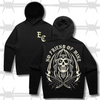 reaper tattoo back graphic hoodie