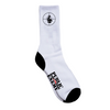 LAKAI X PUBLIC ENEMY SNIPER LOGO SOCKS - WHITE/BLACK