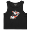 SISTA SCUM BIMMA WOMENS ORGANIC RIB CROP TANK TOP