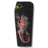 ED HARDY MENS DEVIL MERMAID DENIM JORTS SHORTS - BLACK