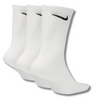 NIKE EVERYDAY CUSHIONED TRAINING CREW SOCKS 3 PACK - WHITE