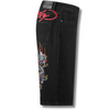 ED HARDY MENS BATTLE-DRAGON DIAMANTE DENIM JORTS SHORTS - BLACK