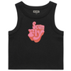 SISTA SCUM FLY WOMENS ORGANIC RIB CROP TANK TOP