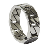 HUF REGIONAL CUBAN LINK RING -SLIVER